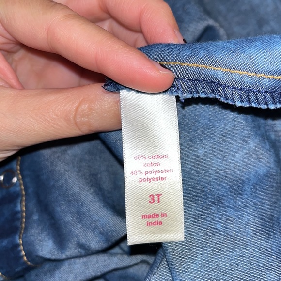 DOLLHOUSE GIRLS 3T JEAN DRESS - Picture 4 of 4